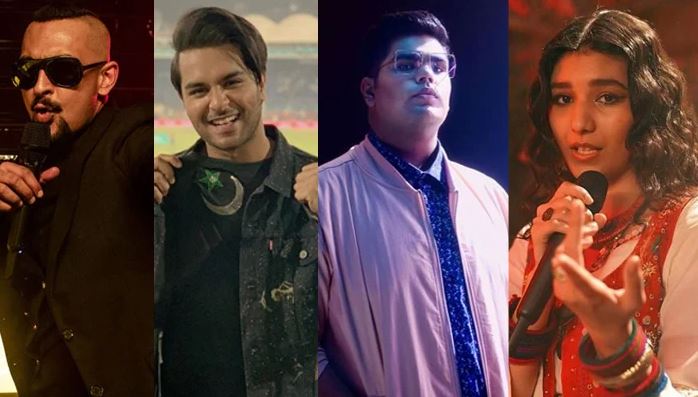 Faris Shafi, Asim Azhar, Abdullah Siddiqui, Shae Gill PSL 8 Anthem Performers